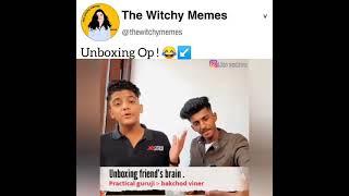 Practical guruji brain unboxing || #funny #meme