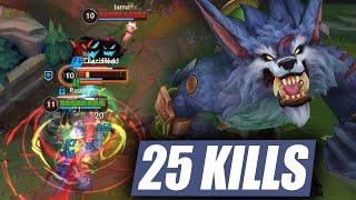 Warwick Mid Hard Carry Gameplay in Season 15