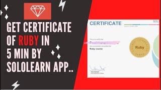 Ruby free course and certificate  solution  Part-1  #solutionbank