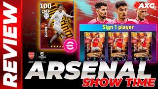 REVIEW  Show Time Arsenal  Havertz Jorginho B. White  JUGADORES GRATIS eFootball Points  AXG