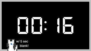 16 Seconds Timer (with 5 seconds blank)