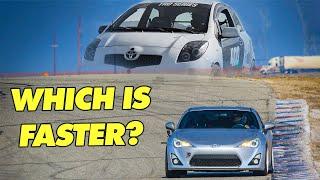 RWD Daily vs FWD Track Car - Yaris Vs FRS