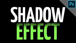 Create a text shadow | Shadow between text lines | PHOTOSHOP TUTORIAL - TEXT EFFECT