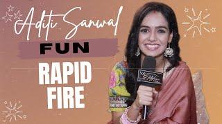 EXCLUSIVE! Aditi Sanwal Plays Fun Rapid Fire With GlitzVision USA | Deewani