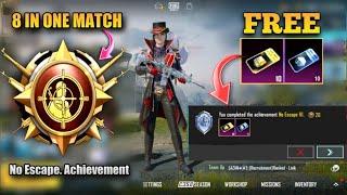 How To Complete ( No Escape ) Medal Achievement In PUBG Mobile | 8 Medal In One Match | PUBG Mobile