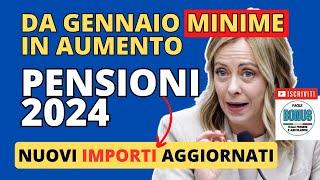 NOVITÀ PENSIONI Minime in Crescita nel 2024 !! INPS rivela i NUOVI IMPORTI eccoli nel VIDEO di OGGI