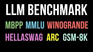 Ultimate Guide to LLM Benchmarks: MMLU, HellaSwag, MBPP, GSM-8K, ARC Challenge & More!