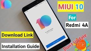 Redmi 4A _ MIUI 10 Available | First Look | Installation Guide | MIUI PRO | Download Link