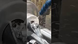 Lathe: drilling a workpiece made of AMG6 aluminum