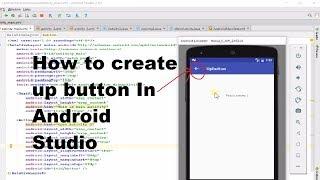 How to create up button in android studio