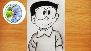 How to Draw Nobita from Doraemon || Easy drawing ideas for beginners || Easy Nobita drawing