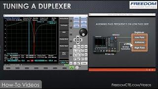 Duplexer Tuning with FREEDOM R8100