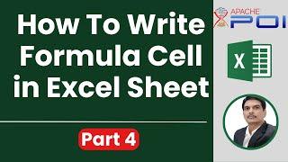 Apache POI Tutorial Part4 - How To Write Formula Cell in Excel Sheet #ApachePOI
