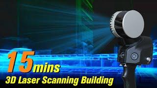 3D Laser Scanning Building in 15mins Using SLAM100 Handheld LiDAR Scanner