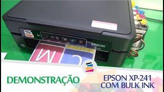 Demonstração - Multifuncional Epson XP 241 com Bulk Ink Tinta Sublimática - SULINK