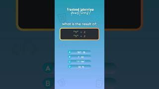Frontend interview questions: Quiz 54 #javascript #react #interview #developer #coding  #programming