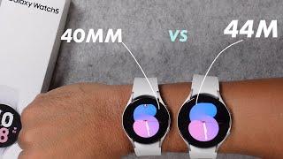 Samsung Galaxy Watch 5 - 40mm vs 44mm Größenvergleich am Handgelenk!