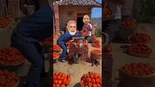 मोदी और योगी ने संतरे तोड़कर लगाया चट्टा #modi #shorts #viral #trending #ykyashpal #holi_comedy