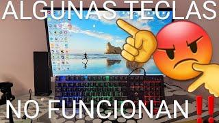 ⌨️ NO FUNCIONAN ALGUNAS TECLAS de MI TECLADO I 9 SOLUCIONES 2024