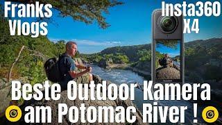 Insta360 X4 Die beste Kamera zum Wandern und Outdoor Potomac River Trail Viginia 