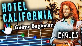 Hotel California Guitar Lessons for Beginners Eagles Tutorial | Easy Chords + Lyrics + Backing Track