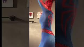 Spider-Girl is the rubber band now who’s the cash? #gamergirl #spiderman #cosplay