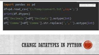 Convert datatypes using Python Pandas - Float  and String to integer