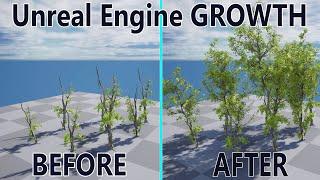 UNREAL ENGINE - Tree Growth animation | SpeedTree
