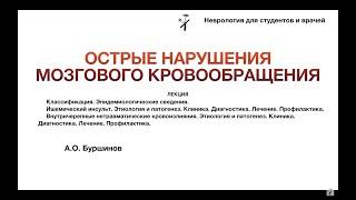 Острые нарушения мозгового кровообращения