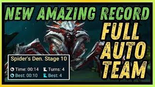  4 TURNS ONLY SPIDER 10 HARD 100% CONSISTENT SPEED FARM!  | RAID SHADOW LEGENDS