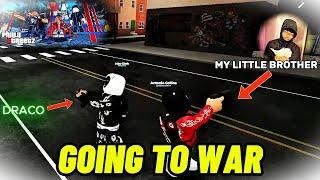 My LITTLE BROTHER And I GOING TO WAR | Roblox Philly Streetz