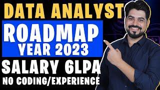 4 Step Roadmap to become Data Analyst Year 2023 | No Coding, No Experience | Salary 6 LPA