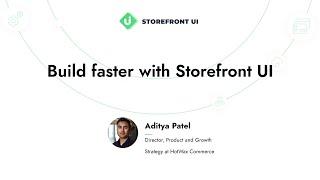 Build faster with Storefront UI | Vue Storefront Summit 2021