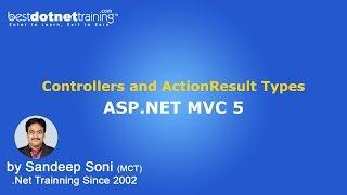 ASP.Net | MVC 5 Tutorial Controllers and Action Result Types