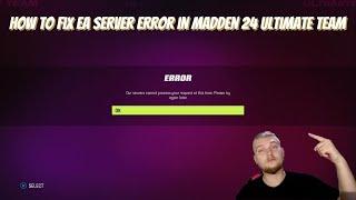 How to fix not being able to connect to EA server error in Madden 24 Ultimate Team
