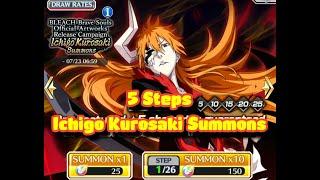 5 Steps - Ichigo Kurosaki Summons [Bleach Brave Souls]