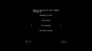 Nodejs | What is the use of 'util' module in Node.js? | Qno.9