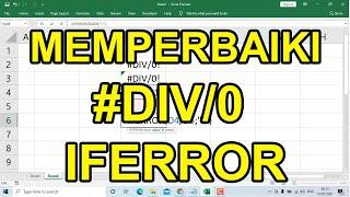 Belajar Excel | Cara Mengatasi #DIV/0 Pada Excel ( RUMUS IF ERROR)