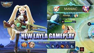 MY FIRST GAME WITH LAYLA'S REVAMP - MLBB