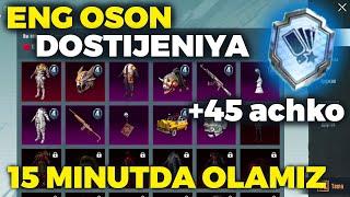 КРИТИК DOSTIJENIYASINI OSON BAJARISH / PUBG MOBILE MISSIYALAR