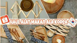 Shopee haul alat makan ala korea | alat makan aesthetic from shopee | haul barang berfaedah