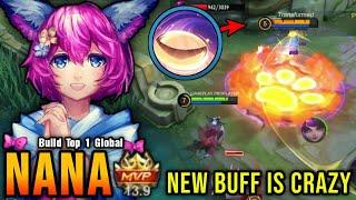One Shot Combo!! New Buffed Nana is Crazy - Build Top 1 Global Nana ~ MLBB