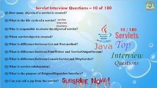 Servlet Interview Questions –  10 out of 180