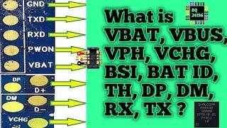 What Is VBAT, VBUS, VPH, DMDP, RXTX, NTC, BSI, THERM ? Mobile Repairing