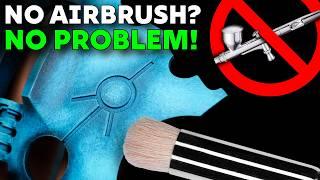 How to Paint Large Flat Panels Using DRYBRUSH (No airbrush? No problem!)