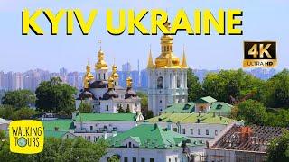 Peacefully walk thru Kyiv Ukraine | 4K Walking Tour