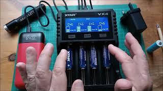 Xtar VX4 Battery Charger Capacity Tester