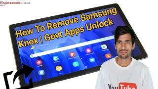 How to remove Knox Manager & Admin Control From Haryana Government Tablets | Govt Tab Unlock Apps