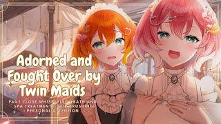 『3DIOS | Maid RP ASMR 』ʚ  ɞ Adorned and Fought over By Twin Maids ʚ  ɞ F4A| Personal Attention