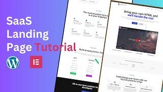 Build a SaaS Business Website With Wordpress & Elementor + Fastest Hosting